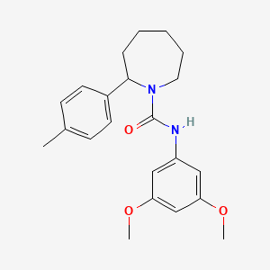molecular formula C22H28N2O3 B4455947 N-(3,5-dimethoxyphenyl)-2-(4-methylphenyl)azepane-1-carboxamide 