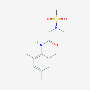 molecular formula C13H20N2O3S B4456028 N~1~-mesityl-N~2~-methyl-N~2~-(methylsulfonyl)glycinamide 