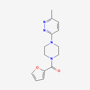 molecular formula C14H16N4O2 B4456566 3-[4-(2-furoyl)-1-piperazinyl]-6-methylpyridazine 
