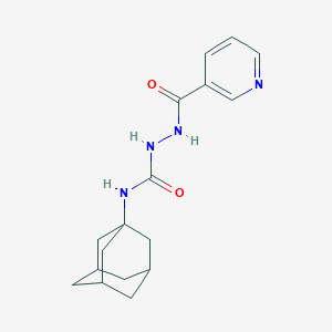 molecular formula C17H22N4O2 B445702 N-(1-ADAMANTYL)-2-(3-PYRIDYLCARBONYL)-1-HYDRAZINECARBOXAMIDE 