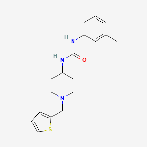 molecular formula C18H23N3OS B4457031 N-(3-METHYLPHENYL)-N'-[1-(2-THIENYLMETHYL)-4-PIPERIDYL]UREA 