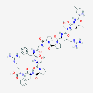 molecular formula C65H100N18O15 B044572 Bradykinin, leu-ile-ser- CAS No. 117525-89-0