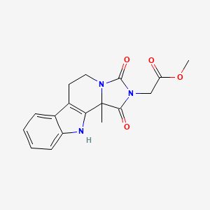 molecular formula C17H17N3O4 B4457218 methyl 2-(2-methyl-3,5-dioxo-4,6,16-triazatetracyclo[7.7.0.02,6.010,15]hexadeca-1(9),10,12,14-tetraen-4-yl)acetate 