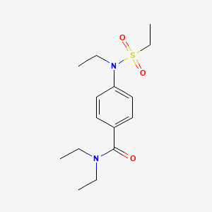 molecular formula C15H24N2O3S B4457297 N,N-DIETHYL-4-(N-ETHYLETHANESULFONAMIDO)BENZAMIDE 
