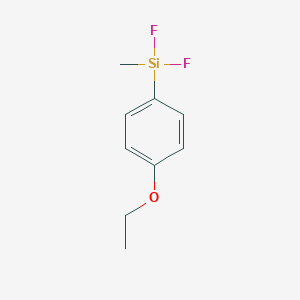 molecular formula C9H12F2OSi B044573 (4-Ethoxyphenyl)-difluoro-methylsilane CAS No. 114502-18-0
