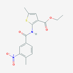 Ethyl 2-({3-nitro-4-methylbenzoyl}amino)-5-methylthiophene-3-carboxylate