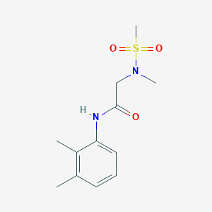 molecular formula C12H18N2O3S B4457572 N-(2,3-dimethylphenyl)-2-[methyl(methylsulfonyl)amino]acetamide 