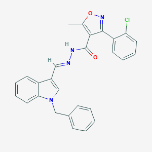 N'-[(1-benzyl-1H-indol-3-yl)methylene]-3-(2-chlorophenyl)-5-methyl-4-isoxazolecarbohydrazide