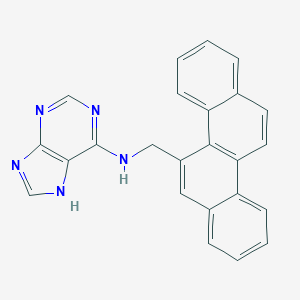 molecular formula C24H17N5 B044577 N(6)-((Chrysen-5-yl)methyl)adenine CAS No. 117606-16-3