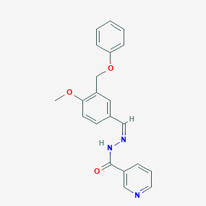 N'-[4-methoxy-3-(phenoxymethyl)benzylidene]nicotinohydrazide