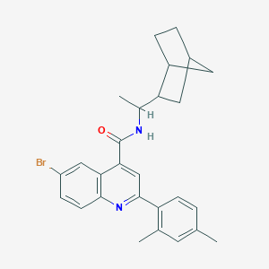 N-(1-bicyclo[2.2.1]hept-2-ylethyl)-6-bromo-2-(2,4-dimethylphenyl)-4-quinolinecarboxamide