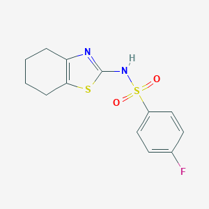 4-fluoro-N-(4,5,6,7-tetrahydro-1,3-benzothiazol-2-yl)benzenesulfonamide