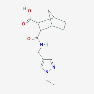 3-({[(1-ethyl-1H-pyrazol-4-yl)methyl]amino}carbonyl)bicyclo[2.2.1]heptane-2-carboxylic acid