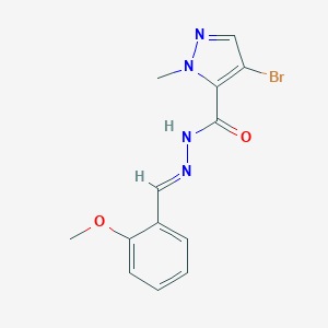 4-bromo-N'-(2-methoxybenzylidene)-1-methyl-1H-pyrazole-5-carbohydrazide