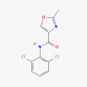 molecular formula C11H8Cl2N2O2 B4457945 N-(2,6-dichlorophenyl)-2-methyl-1,3-oxazole-4-carboxamide 