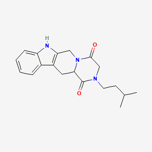 molecular formula C19H23N3O2 B4457968 6-(3-methylbutyl)-3,6,17-triazatetracyclo[8.7.0.03,8.011,16]heptadeca-1(10),11,13,15-tetraene-4,7-dione 