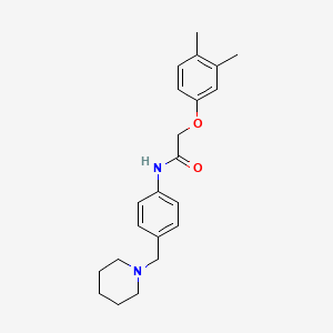 molecular formula C22H28N2O2 B4458111 2-(3,4-dimethylphenoxy)-N-[4-(piperidin-1-ylmethyl)phenyl]acetamide 