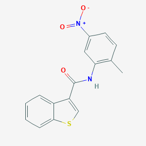 molecular formula C16H12N2O3S B445824 N-(2-methyl-5-nitrophenyl)-1-benzothiophene-3-carboxamide 
