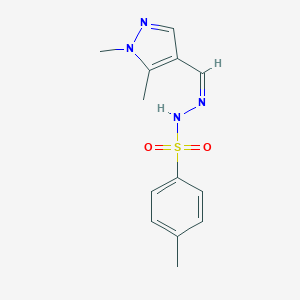 N'-[(Z)-(1,5-dimethyl-1H-pyrazol-4-yl)methylidene]-4-methylbenzenesulfonohydrazide