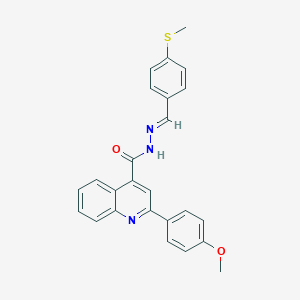 2-(4-methoxyphenyl)-N'-[4-(methylsulfanyl)benzylidene]-4-quinolinecarbohydrazide