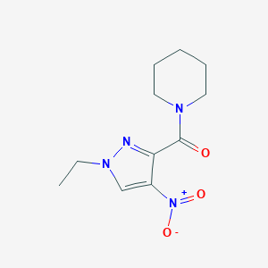 1-({1-ethyl-4-nitro-1H-pyrazol-3-yl}carbonyl)piperidine