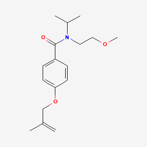 molecular formula C17H25NO3 B4458785 N-(2-methoxyethyl)-4-(2-methylprop-2-enoxy)-N-propan-2-ylbenzamide 