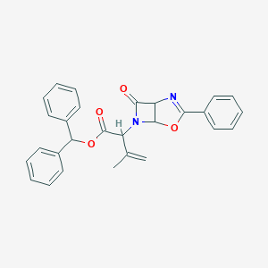 molecular formula C28H24N2O4 B044593 alpha-(1-Methylethenyl)-7-oxo-3-phenyl-4-oxa-2,6-diazabicyclo[3.2.0]hept-2-ene-6-acetic Acid Diphenylmethyl Ester CAS No. 68107-98-2