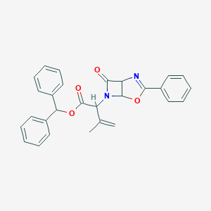 B044593 alpha-(1-Methylethenyl)-7-oxo-3-phenyl-4-oxa-2,6-diazabicyclo[3.2.0]hept-2-ene-6-acetic Acid Diphenylmet CAS No. 68107-98-2