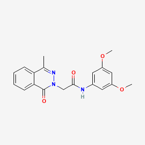 molecular formula C19H19N3O4 B4459322 N-(3,5-dimethoxyphenyl)-2-(4-methyl-1-oxophthalazin-2(1H)-yl)acetamide 