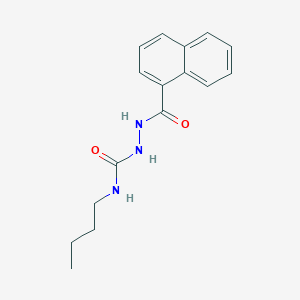 molecular formula C16H19N3O2 B445964 N-BUTYL-2-(1-NAPHTHYLCARBONYL)-1-HYDRAZINECARBOXAMIDE 