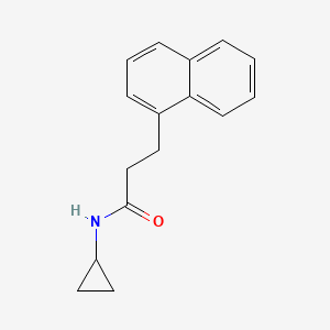 molecular formula C16H17NO B4459791 N-cyclopropyl-3-(1-naphthyl)propanamide 