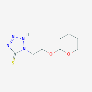 molecular formula C8H14N4O2S B044598 1-[2-(oxan-2-yloxy)ethyl]-2H-tetrazole-5-thione CAS No. 88570-74-5