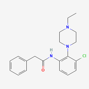 molecular formula C20H24ClN3O B4459978 N-[3-chloro-2-(4-ethylpiperazin-1-yl)phenyl]-2-phenylacetamide 