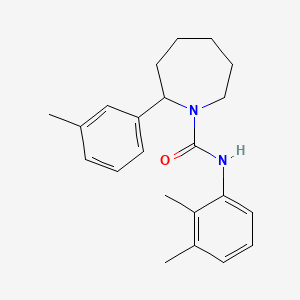 molecular formula C22H28N2O B4460135 N-(2,3-dimethylphenyl)-2-(3-methylphenyl)azepane-1-carboxamide 