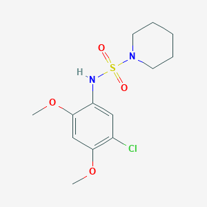 molecular formula C13H19ClN2O4S B4460619 N-(5-chloro-2,4-dimethoxyphenyl)piperidine-1-sulfonamide 