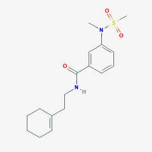 molecular formula C17H24N2O3S B4460649 N-[2-(CYCLOHEX-1-EN-1-YL)ETHYL]-3-(N-METHYLMETHANESULFONAMIDO)BENZAMIDE 