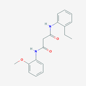 molecular formula C18H20N2O3 B4460806 N-(2-ethylphenyl)-N'-(2-methoxyphenyl)propanediamide 