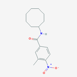 molecular formula C16H22N2O3 B446092 N-cyclooctyl-3-methyl-4-nitrobenzamide 