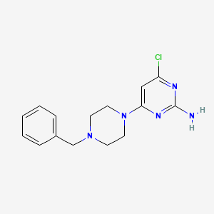 molecular formula C15H18ClN5 B4460924 4-(4-Benzylpiperazin-1-yl)-6-chloropyrimidin-2-amine CAS No. 956223-22-6