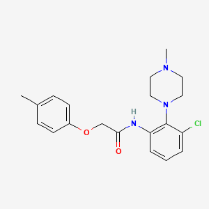 molecular formula C20H24ClN3O2 B4460949 N-[3-chloro-2-(4-methylpiperazin-1-yl)phenyl]-2-(4-methylphenoxy)acetamide CAS No. 1003711-66-7