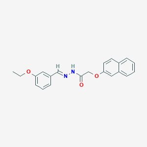 molecular formula C21H20N2O3 B446095 N'-(3-ethoxybenzylidene)-2-(2-naphthyloxy)acetohydrazide 