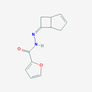molecular formula C12H12N2O2 B446100 N'-bicyclo[3.2.0]hept-2-en-6-ylidene-2-furohydrazide 