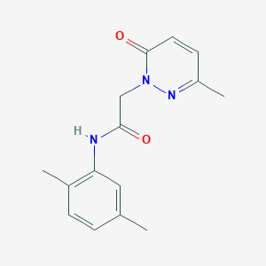 molecular formula C15H17N3O2 B4461154 N-(2,5-dimethylphenyl)-2-(3-methyl-6-oxopyridazin-1(6H)-yl)acetamide 
