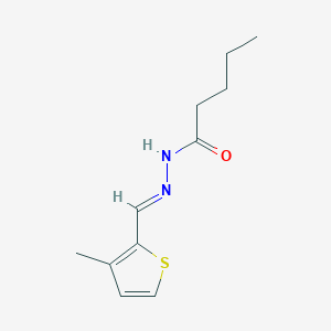 molecular formula C11H16N2OS B446171 N'-[(3-methyl-2-thienyl)methylene]pentanohydrazide 