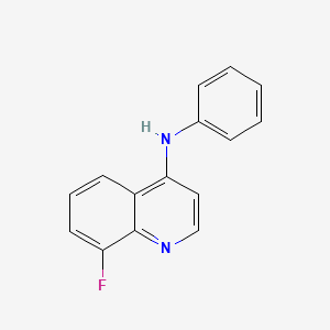 molecular formula C15H11FN2 B4462822 8-fluoro-N-phenylquinolin-4-amine 
