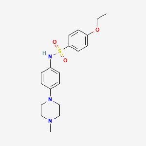 molecular formula C19H25N3O3S B4462918 4-ETHOXY-N-[4-(4-METHYLPIPERAZIN-1-YL)PHENYL]BENZENE-1-SULFONAMIDE 