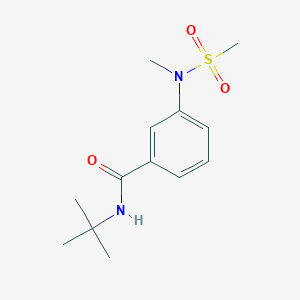molecular formula C13H20N2O3S B4463015 N-TERT-BUTYL-3-(N-METHYLMETHANESULFONAMIDO)BENZAMIDE 