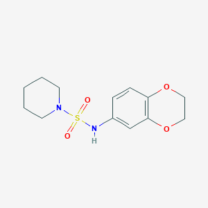 molecular formula C13H18N2O4S B4463025 N-(2,3-dihydro-1,4-benzodioxin-6-yl)piperidine-1-sulfonamide 