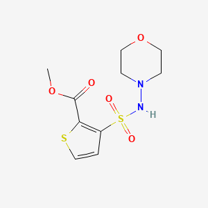 molecular formula C10H14N2O5S2 B4463039 METHYL 3-[(MORPHOLIN-4-YL)SULFAMOYL]THIOPHENE-2-CARBOXYLATE 