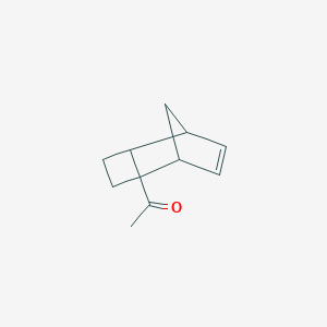 molecular formula C11H14O B044636 1-(2-Tricyclo[4.2.1.02,5]non-7-enyl)ethanone CAS No. 122598-73-6